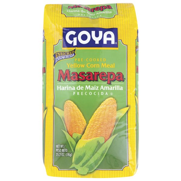 Yellow corn flour enriched Masarepa Goya 1 kg bag