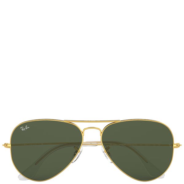 Ray-Ban Aviator Classic arista gold frame green lenses 62-14 sunglasses
