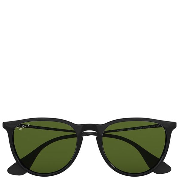Ray-Ban Erika Classic black frame green lenses 54-18 Polarized sunglasses