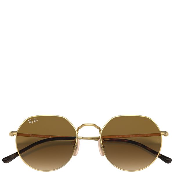 Ray-Ban Jack arista gold frame brown lenses 53-20 sunglasses