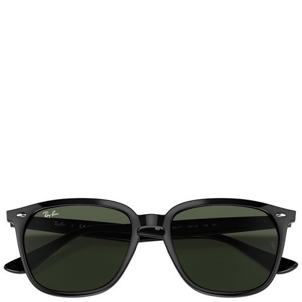 Ray-Ban RB4362 black frame green lenses 55-18 sunglasses