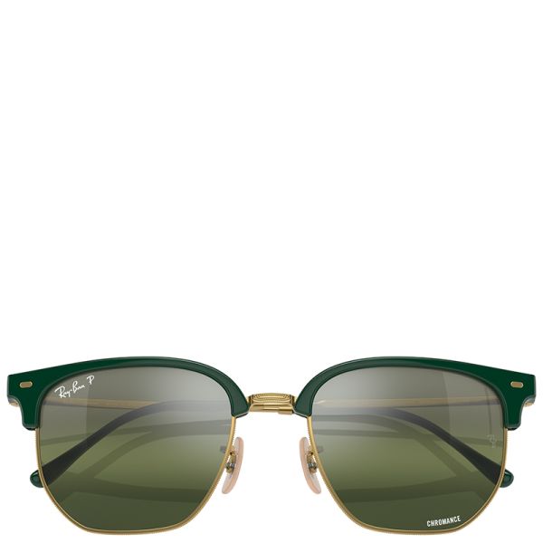 Ray-Ban New Clubmaster Polarized+ Lenses Polarized gold frame silver lenses 53-20 sunglasses