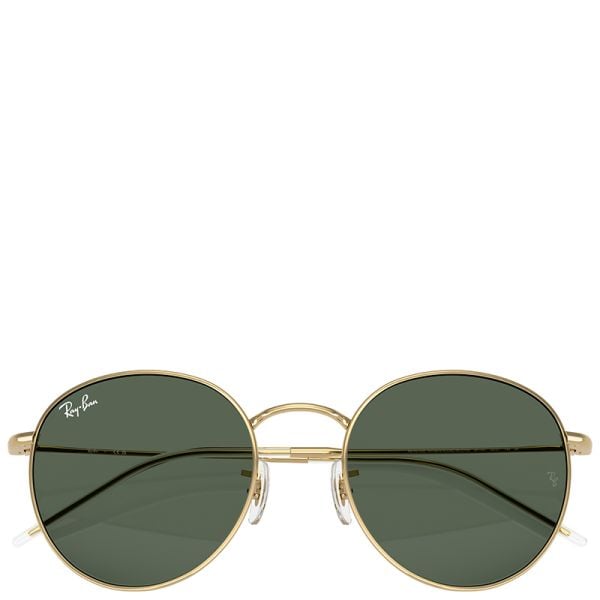 Ray-Ban Round Reverse arista gold frame green lenses 53-21 sunglasses