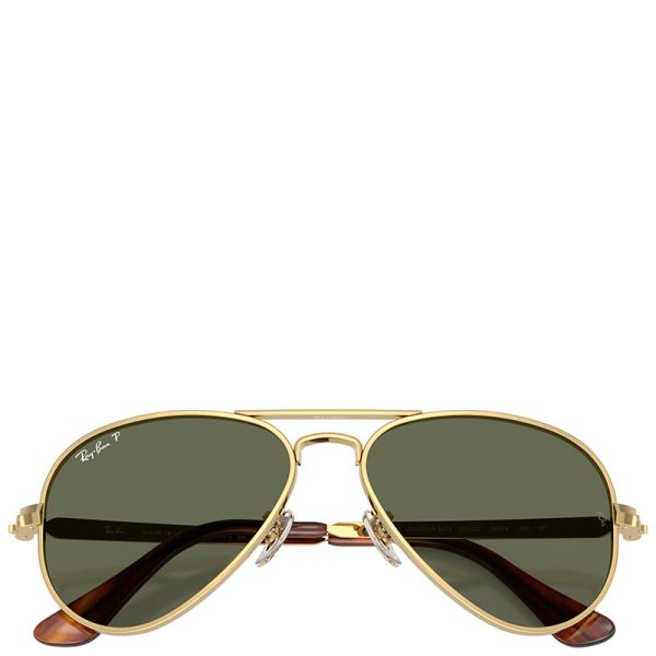 Ray-Ban Aviator Max arista gold frame green lenses 58-16 Polarized sunglasses