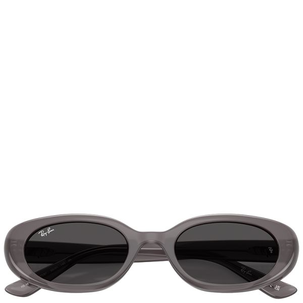 Ray-Ban RB4441d Bio-based transparent dark grey frame grey lenses 53-21 sunglasses