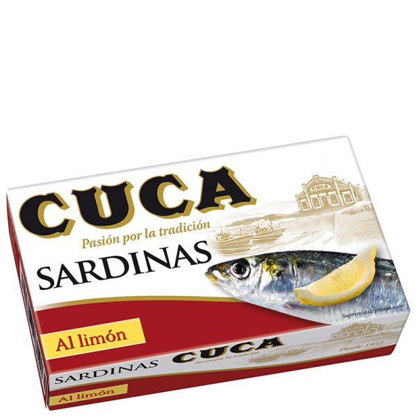 Sardines in lemon sauce Cuca 85 g tin