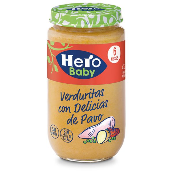 Jar of vegetables with turkey Hero Baby 235 g