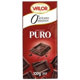 Valor Chocolate Puro 0% added sugar tablet 100 g