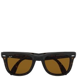 Ray-Ban Wayfarer Folding Classic light Havana frame brown lenses 50-22 sunglasses