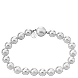 Majorica Eternal Colection Bracelet Lyra plata rodiada, 8 mm white round pearl