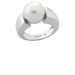 Majorica 09499.01.2.921.010.1 12mm silver closed ring