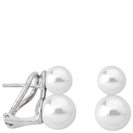 Majorica Real beauty Colection Earrings Jour silver, 7 mm white round pearl