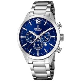 Festina Timeless Chronograph F20343/7 Blue Steel Strap men's watch