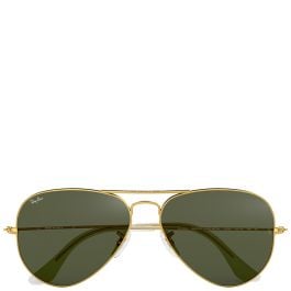 Ray-Ban Aviator Classic arista gold frame green lenses 58-14 sunglasses