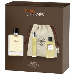 Hermès Terre d'Hermès pouch set: Eau de Toilette 100 ml + Travel spray 15 ml + Shower Gel 40 ml