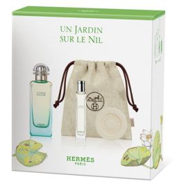 Hermès Un Jardin Sur le Nil pouch set: Eau de Toilette 100 ml + Travel spray 15 ml + Soap 50 g