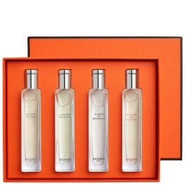 Hermès Gardens set: Jardin à Cythère Eau de Toilette 15 ml + Jardin sur le Nil Eau de Toilette 15 ml + Jardin de Monsieur Li Eau de Toilette 15 ml + Jardin sur la Lagune Eau de Toilette 15 ml
