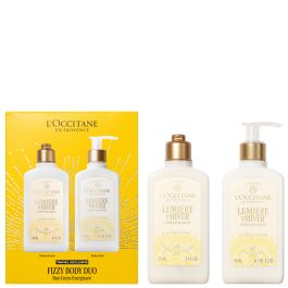 L'Occitane Fizzy Body Duo set: Lumière d'Hiver shower cream 250 ml + body lotion 250 ml