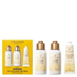 L'Occitane Soft Touch Body Trio Minis set: Lumière d'Hiver shower cream 75 ml + body lotion 75 ml + hand cream 30 ml