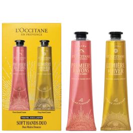 L'Occitane Soft Hands Duo set: Premiers Rayons floral cream 75 ml + Lumière d'Hiver fizzy cream 75 ml