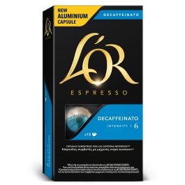 L'Or Decaffeinated Espresso coffee capsules Nespresso system 10 units