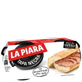 Pork liver pate La Piara Black Top 2x115 g tin