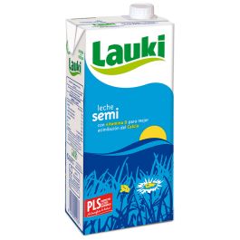 Semi-skimmed milk Lauki 1l carton