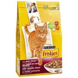 Adult Cat food Friskies beef, chicken and vegetables 4 kg bag