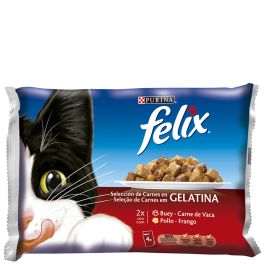 Cat food Felix jellied meat selection pack 4x85 g