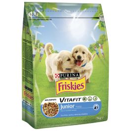 Dog food Friskies junior chicken, milk and vegetables 3kg bag