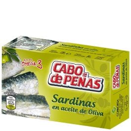 Sardines in olive oil Cabo de Peñas gold line 84 g tin