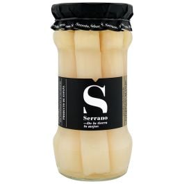 D.O. Navarra white asparagus Conservas Serrano extra 6/8 fruits 530 g jar