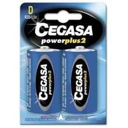 Cegasa Power Plus 2 R20 batteries 2 units