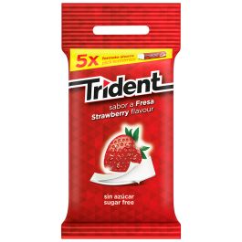 Strawberry gum sugarfree Trident sticks 5x13,5 g