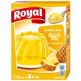 Pineapple flavour gelatin Royal 114 g box