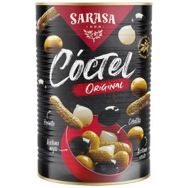 Sarasa Olives and pickles cocktail mix with oil 4,2 kg tin