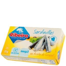 Ribeira Small sardines in sunflower oil 60 g tin