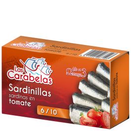Carabelas Sardines in tomato sauce 6/10 pieces 63 g tin