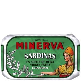 Minerva Sardines in organic olive oil 120 g tin