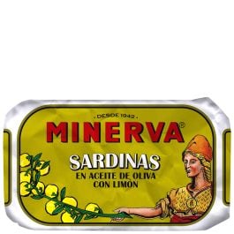 Minerva Sardines in olive oil with lemon 120 g tin