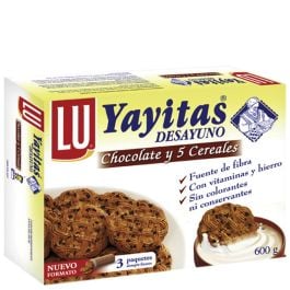 Cookies with chocolate & 5 grains Yayitas box 600 g