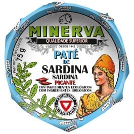 Minerva Organic spicy sardine pate 75 g tin