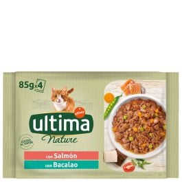 Ultima Cat wet food salmon and hake 4x85 g