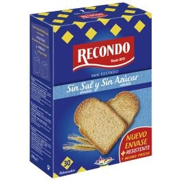 Pan roasted without salt or sugar Recondo balance 30 toasts 270 g