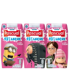 Strawberry milkshake Pascual pack 6x20 cl brik