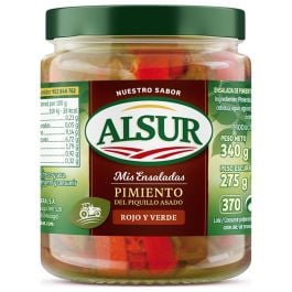 Alsur Roasted green and red piquillo peppers 275 g jar