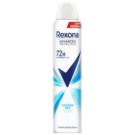 Rexona Deodorant spray Advanced Protection Cotton Dry 72h for women 200 ml
