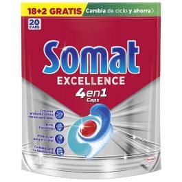 Somat Dishwasher caps Excellence 4 in 1 20 doses