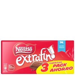 Milk chocolate Nestlé superfine 3x125 g tablet
