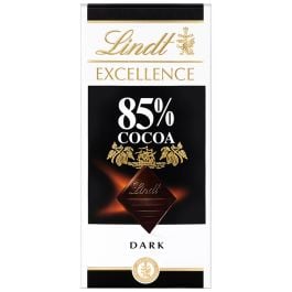 Dark chocolate Lindt excellence 85% cocoa 100 g tablet